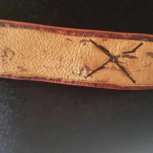 Vintage Handcrafted Leather Shell Boho Gypsy Festival Adjustable Hip Belt - Picture 3 of 9